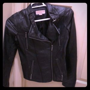 Michael by MICHAEL Kors black leather jacket.